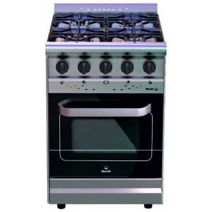 Cocina Morelli Country 55 cm. Puerta Visor Rejas Fundicion